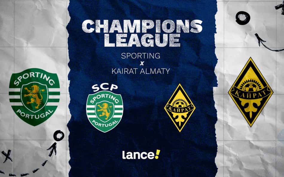 Sporitng x Kairat: onde assistir e prováveis escalações do jogo pela Champions League