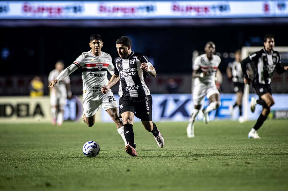 Partida entre São Paulo e Ceará, pelo Brasileirão (Foto: Felipe Santos/Ceará SC)