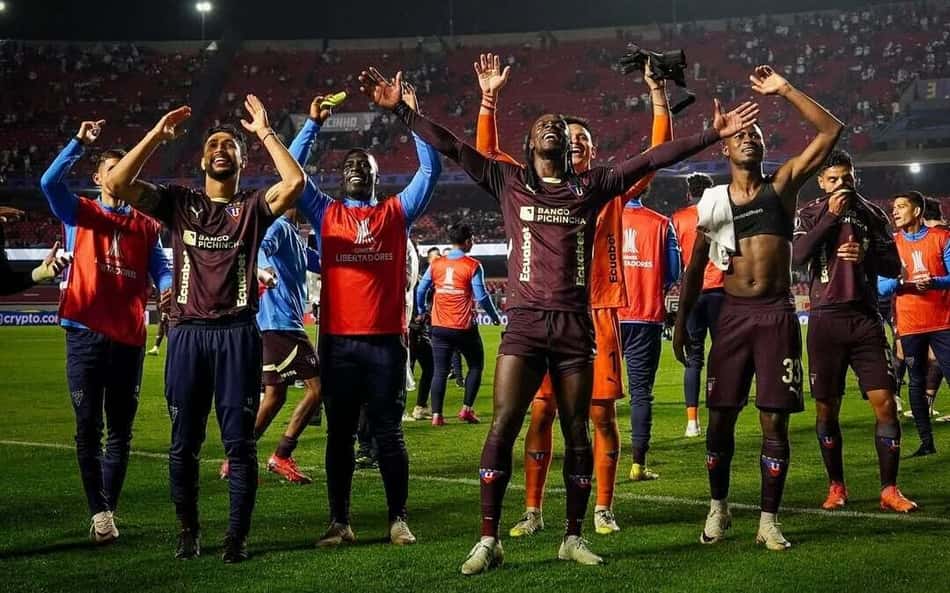 LDU vem de classificação contra o São Paulo (Foto: Divulgação/ LDU)