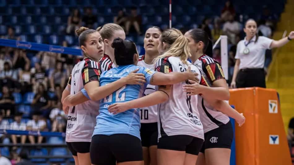 Sesc RJ Flamengo na Taça Brasil de vôlei feminino (Foto: Cristiano Trindade/Divulgação)