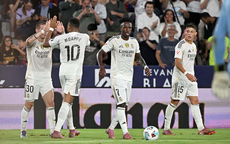 Europeus reagem a gol de Vini Jr em Levante x Real Madrid: 'De outro mundo'