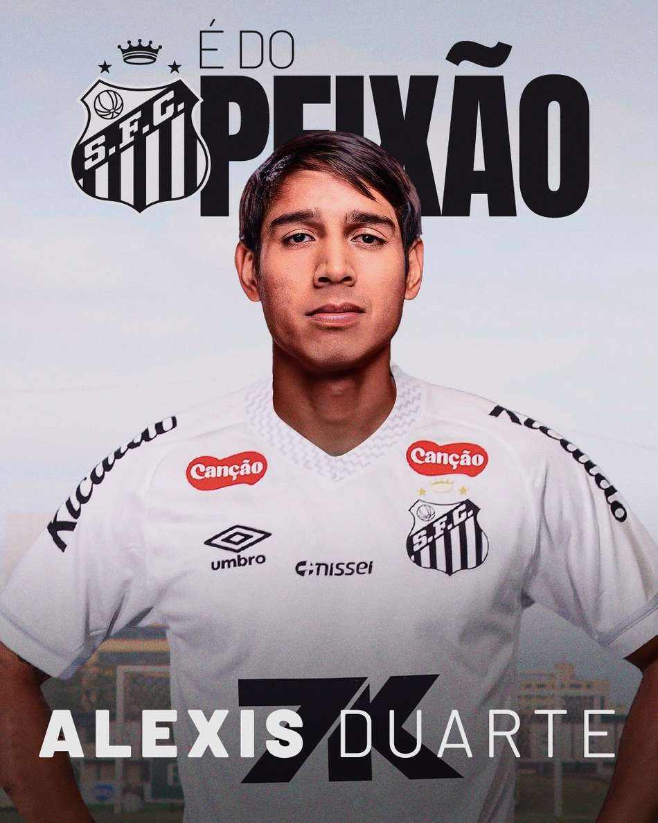 Alexis Duarte, novo zagueiro do Santos. (Foto: Santos FC/Divulgação)