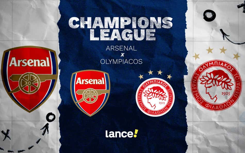 Arsenal x Olympiacos: onde assistir, horário e escalações do jogo pela Champions League