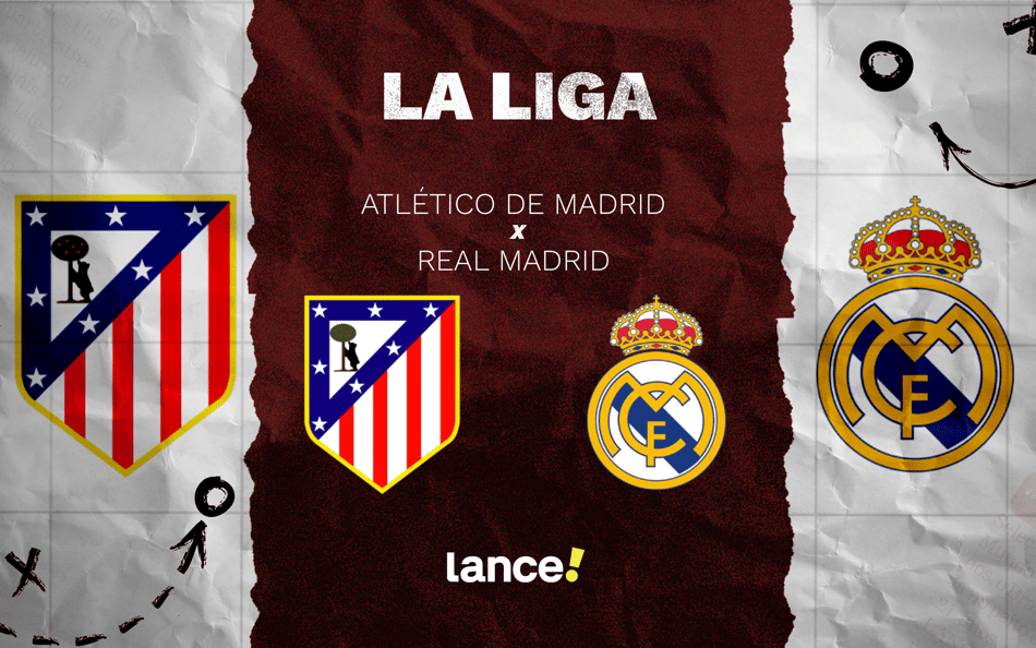 Atlético de Madrid x Real Madrid: sétima rodada de La Liga (Foto: Arte/Lance!)