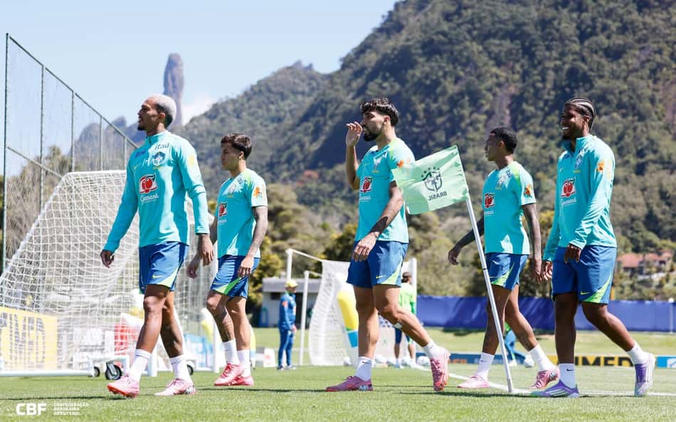 Jogadores se reapresentam para último jogo do Brasil pelas Eliminatórias