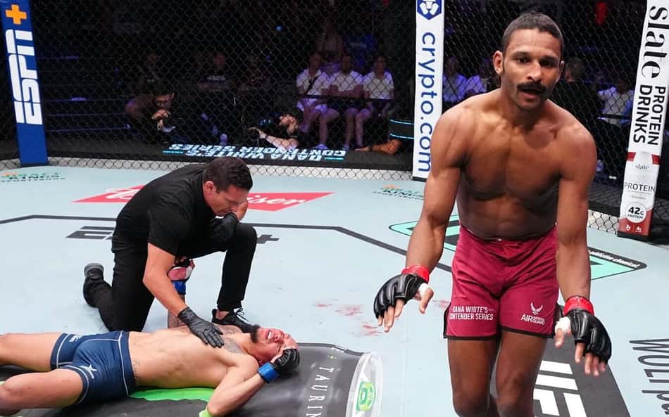 Nallo nocauteou brasileiro Silva (Foto: Reprodução Instagram UFC Canada)