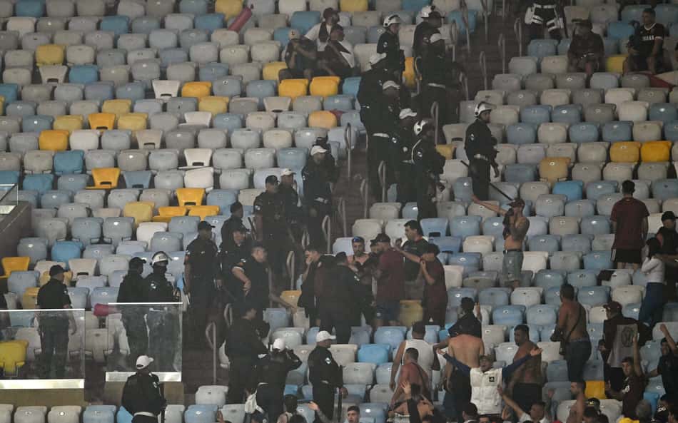 Polícia se manifesta após confusão com torcedores em Fluminense x Lanús