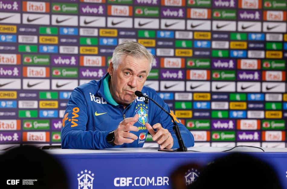 Carlo Ancelotti, técnico da Seleção Brasileira