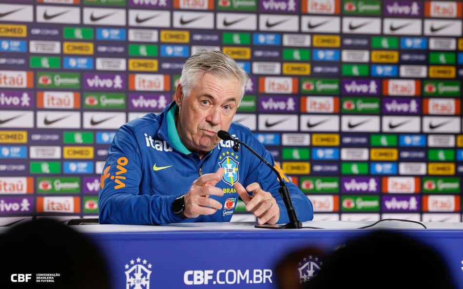 Carlo Ancelotti, técnico da Seleção Brasileira