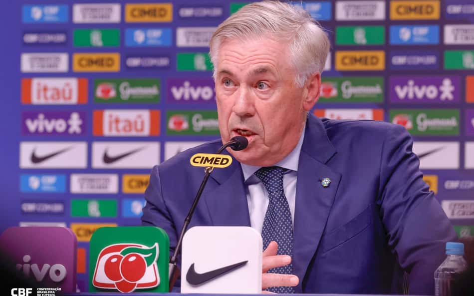 Fala de Carlo Ancelotti sobre Neymar na Seleção viraliza: 'Fora da Copa'