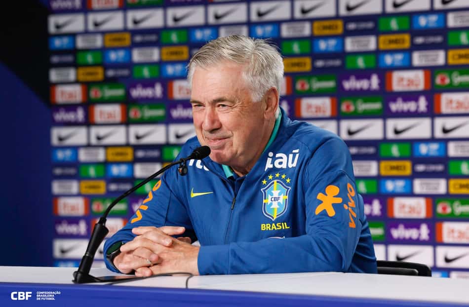 Carlo Ancelotti já admite seguir como técnico do Brasil até 2030
