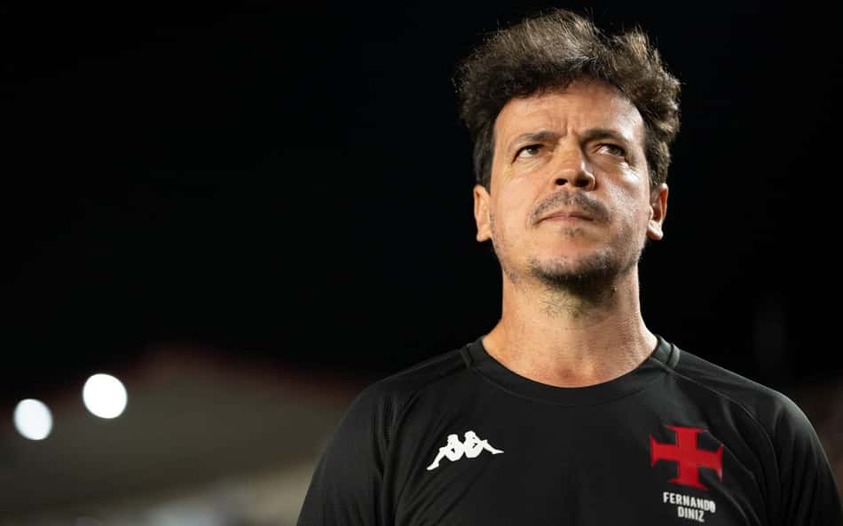 Diniz, técnico do Vasco, no jogo contra o Atlético-MG