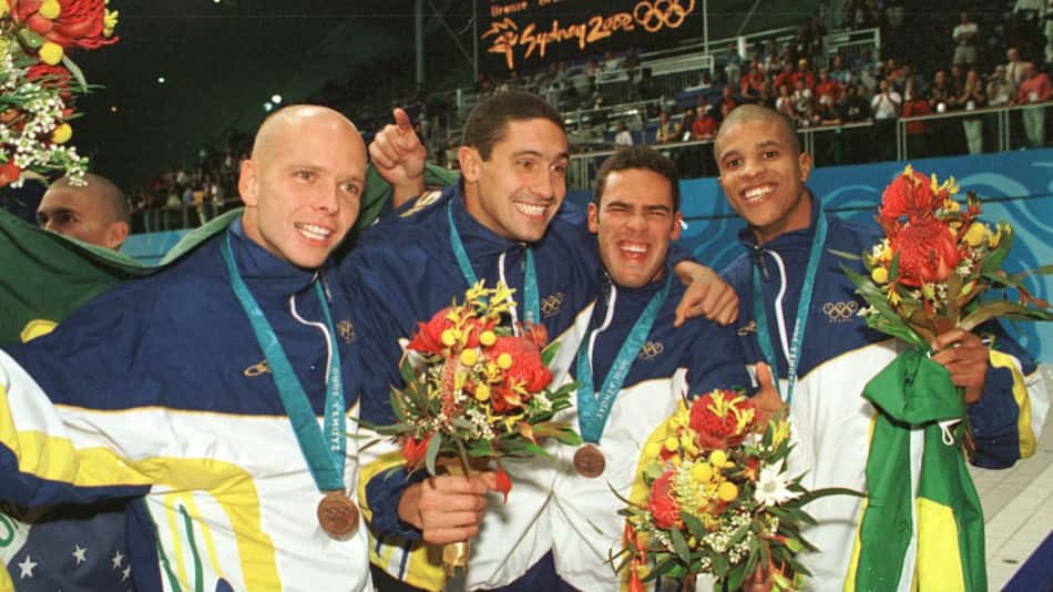 Da esquerda para a direita: Fernando Scherer, Carlos Jayme, Gustavo Borges e Edvaldo Valério (Foto: Satiro Sodré/SSPress)