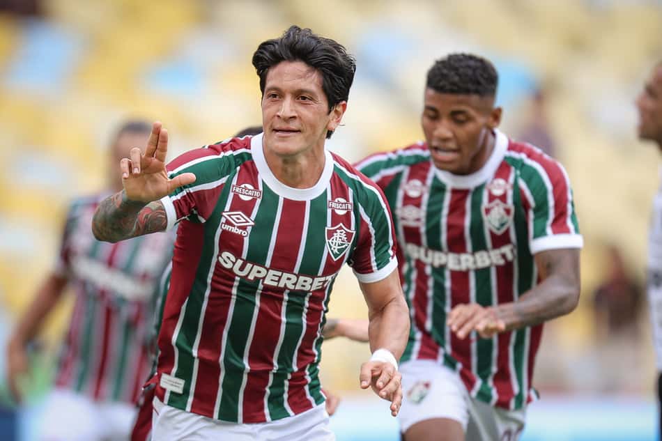 Germán Cano comemora gol do Fluminense diante do Botafogo (Foto: Marcelo Gonçalves / Fluminense)