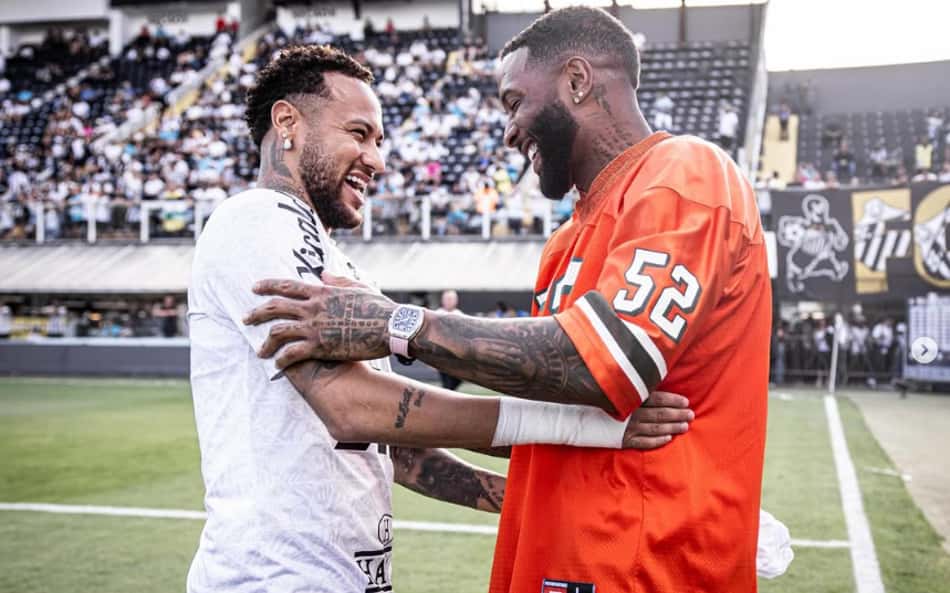 Astro da NFL, Odell Beckham Jr visita o Brasil e se encontra com Neymar