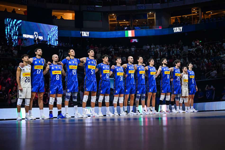 Seleção italiana na final do Mundial de Vôlei Masculino. (Foto: World Volleyball)