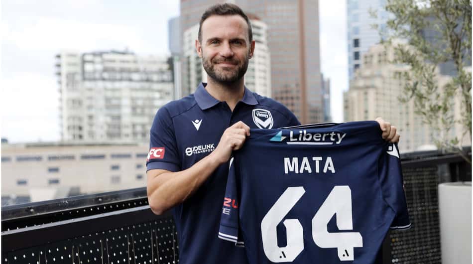 Juan Mata foi apresentado pelo Melbourne Victory (Foto: Reprodução/Melbourne Victory)