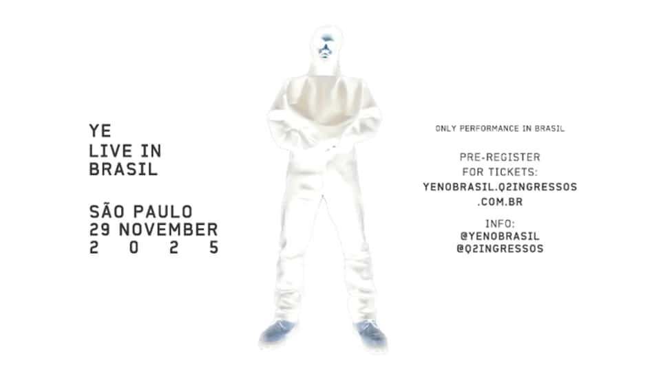 Show do Kanye West no Brasil será em 29 de novembro (Foto: Divulgação / Q2 Ingressos)