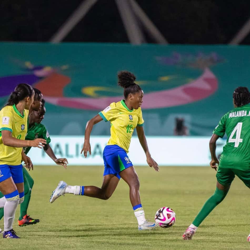 Kaylane pela Seleção Brasileira na Copa do Mundo de 2024 (Foto: Reprodução)