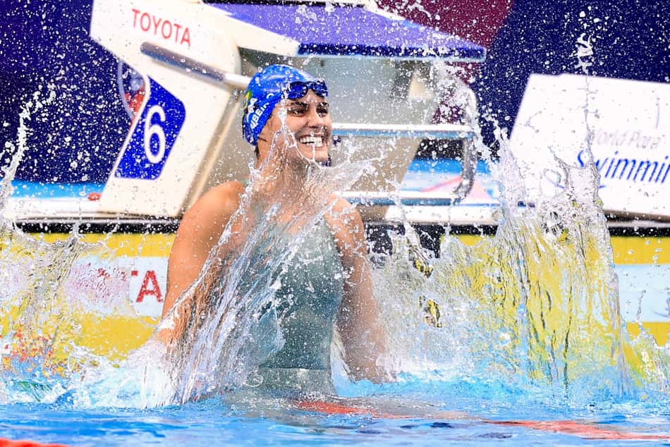 Mariana Gesteira, medalhista de ouro nos 50m livre S9 | Foto: Marcello Zambrana/CPB