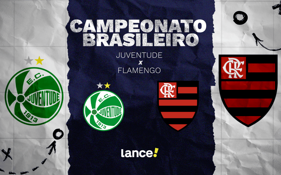 Juventude x Flamengo: onde assistir e prováveis escalações do jogo pelo Brasileirão