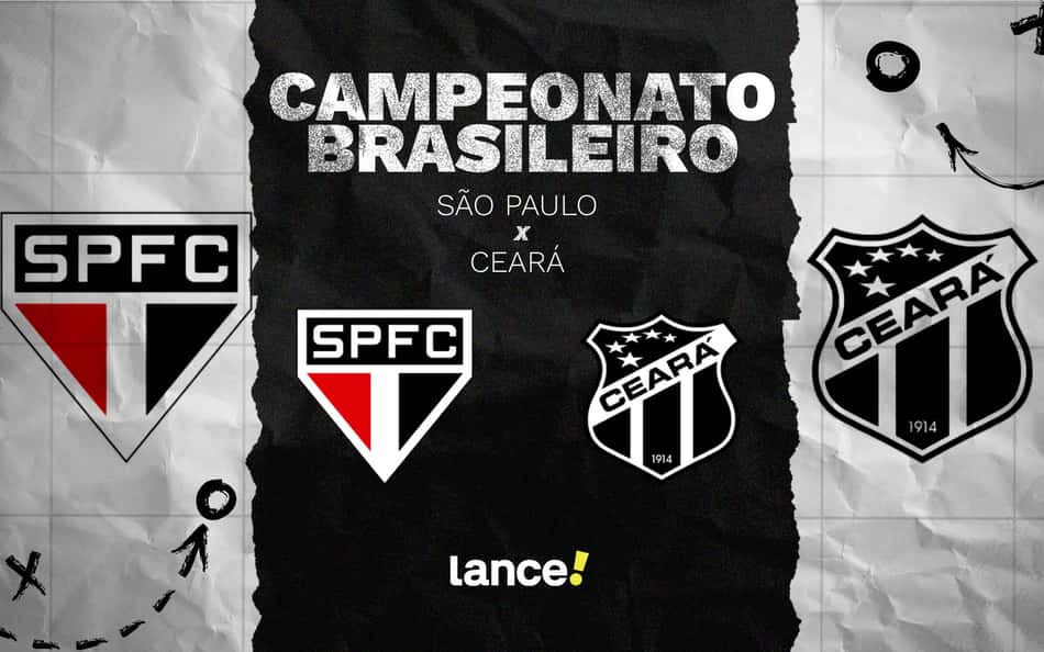 São Paulo x Ceará: onde assistir ao vivo, horário e escalações do jogo pelo Brasileirão