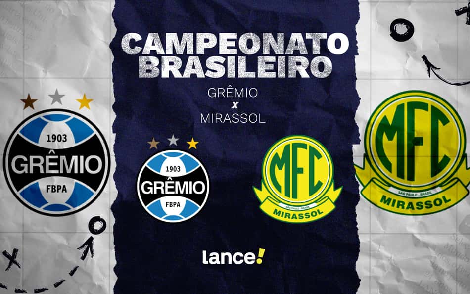 Grêmio x Mirassol: onde assistir ao vivo, horário e escalações do jogo pelo Brasileirão