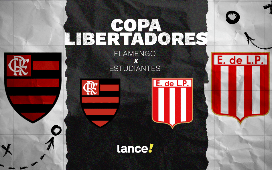 Flamengo x Estudiantes (Foto: Lance!)
