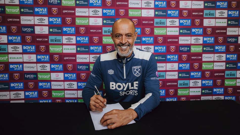 Nuno Espírito Santo foi anunciado no West Ham (Foto: Divulgação/West Ham)