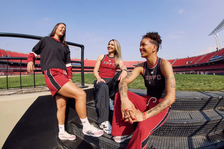 New Balance e São Paulo lançam coleção de peças femininas (Foto: Reprodução/New Balance)