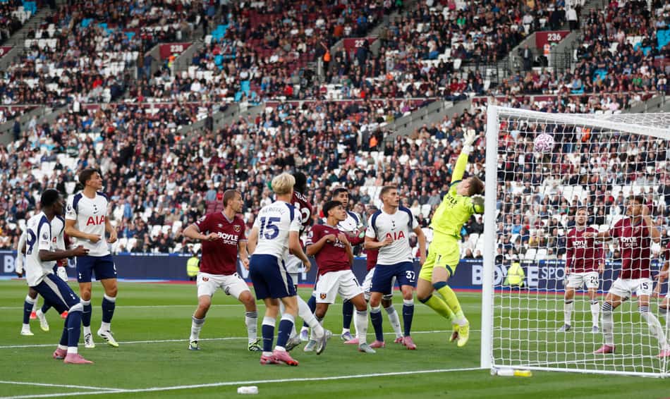 O Tottenham venceu o West Ham por 3 a 0, pela Premier League (Foto: Ian Kington / AFP)