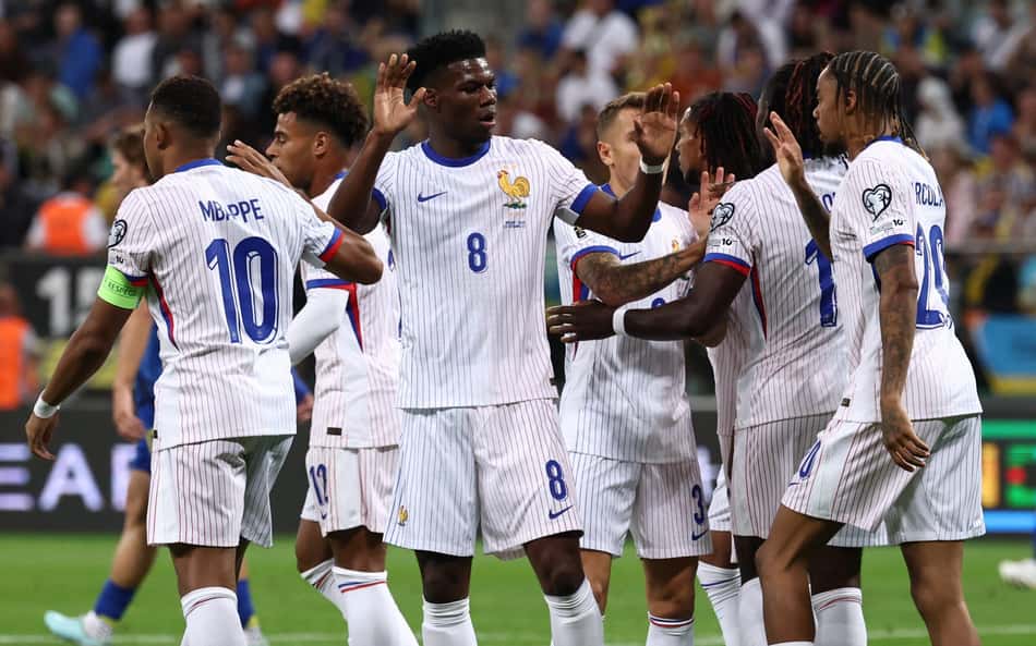 Mbappé e Olise marcam, e França vence Ucrânia nas Eliminatórias