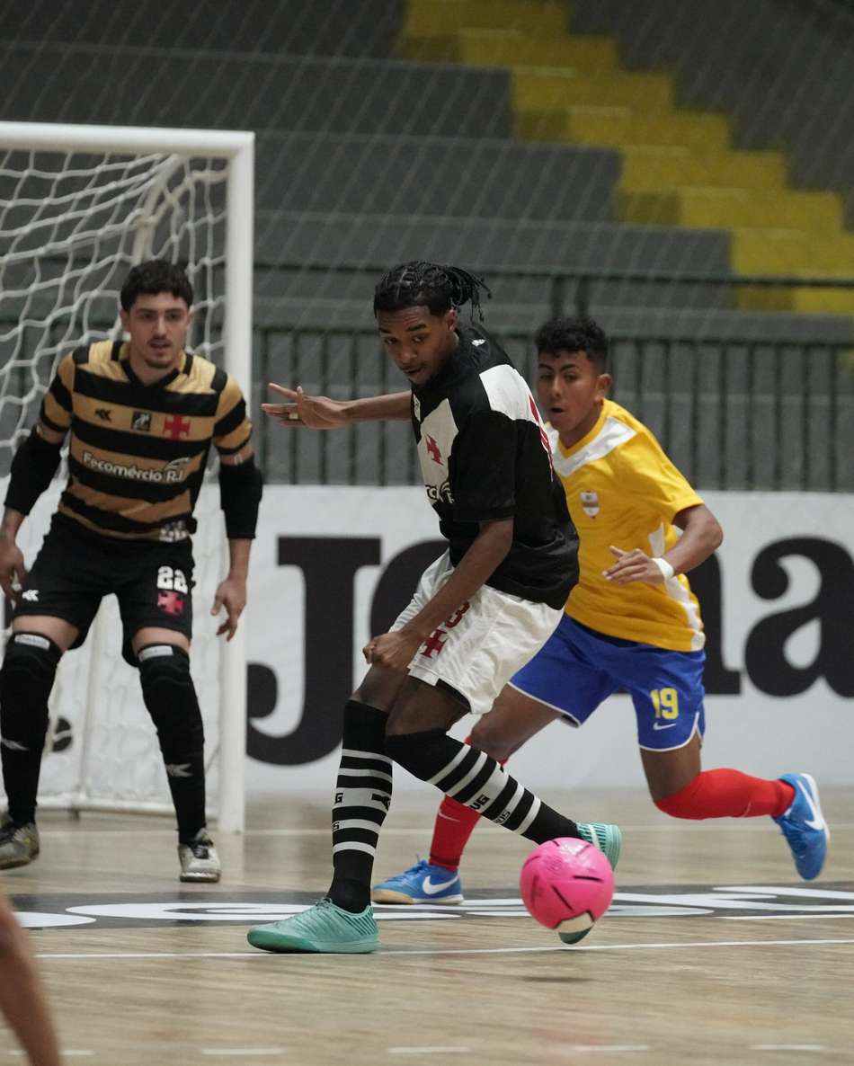 Partida entre Vasco e NY Equador na Copa Mundo do Futsal (Foto: Mauricio Mateus Moreira)