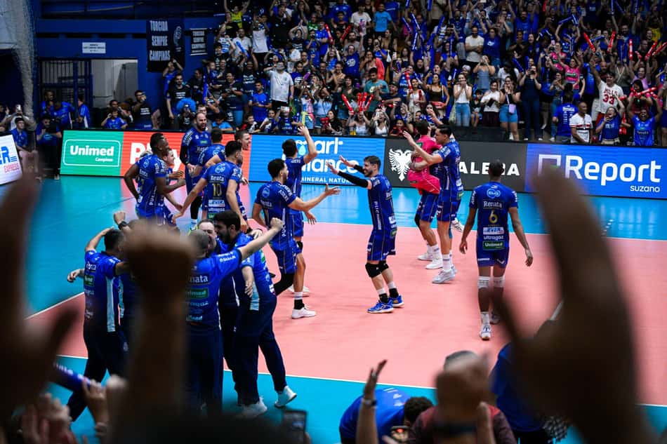 Vôlei Renata (Campinas) vence o quinto Paulista de vôlei masculino (Foto: Pedro Teixeira/Vôlei Renata)