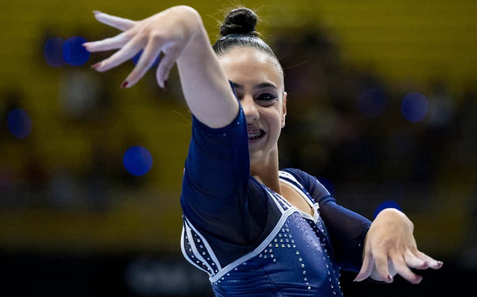 Sophia Weisberg no Troféu Brasil de Ginástica (Foto: CBG)