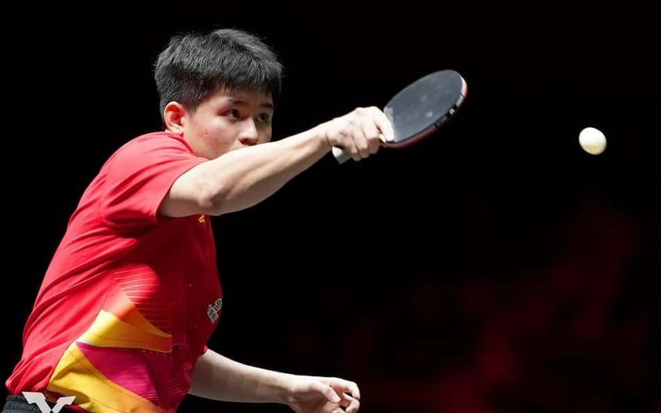 O chinês Lin Shidong em uma das vitórias no China Smash (Foto: Divulgação/WTT)