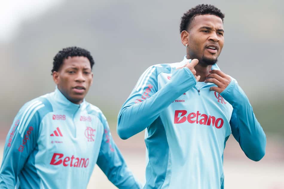 Cleiton durante treino do Flamengo (Foto: Flamengo/Divulgação)