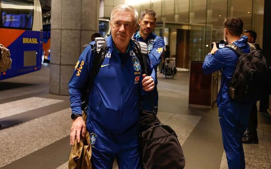 O técnico Carlo Ancelotti convocou a Seleção Brasileira pela terceira vez desde o anúncio da sua contratação. (Foto: Rafael Ribeiro/ CBF)