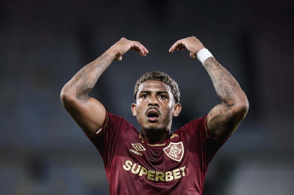 John Kennedy comemora em Fluminense x Juventude (FOTO: LUCAS MERÇON / FLUMINENSE F.C.)