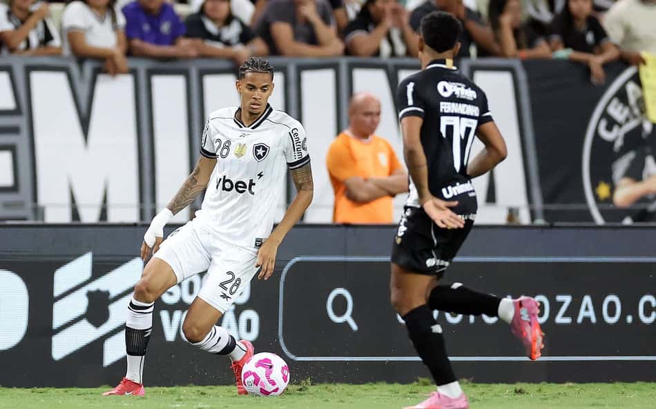 Newton em ação na vitória do Botafogo (Foto: Vítor Silva/Botafogo)