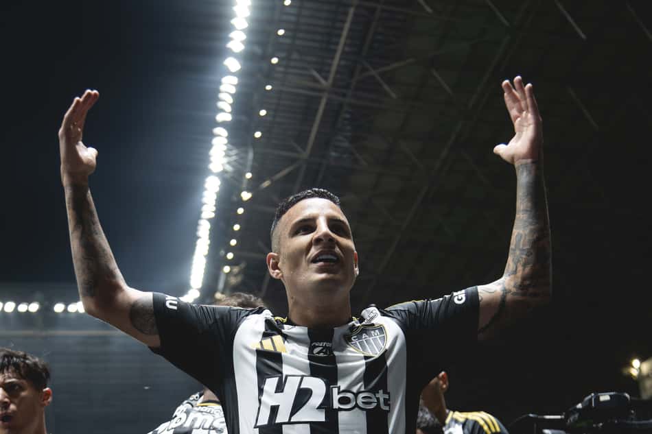 Arana marcou o primeiro gol do Atlético-MG na competição (Foto: Pedro Souza / Atlético)
