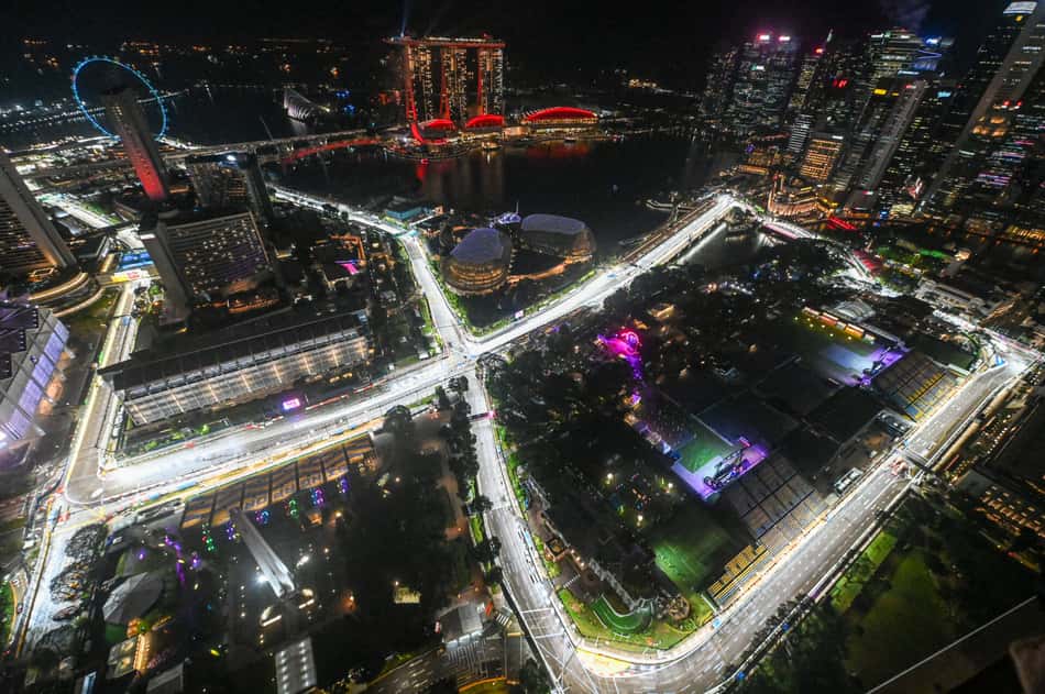 Palco do GP de Singapura de F1 (Foto: Roslan Rahman / AFP)