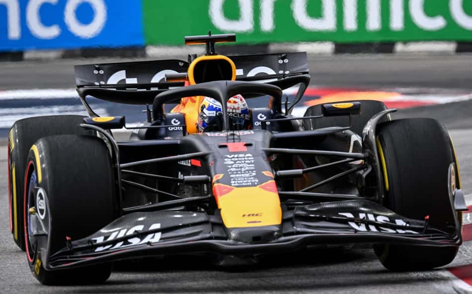 Verstappen é líder no TL3 do GP de Singapura de F1; Bortoleto sobe