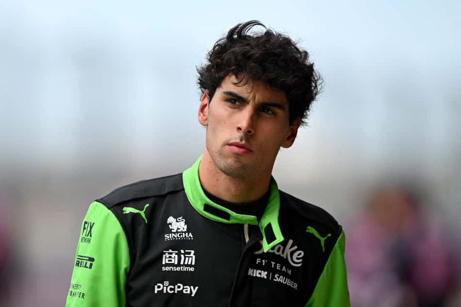 Gabriel Bortoleto, da Sauber, em GP dos Estados Unidos na F1 2025 (Foto: Rudy Carezzevoli/Getty Images/AFP)