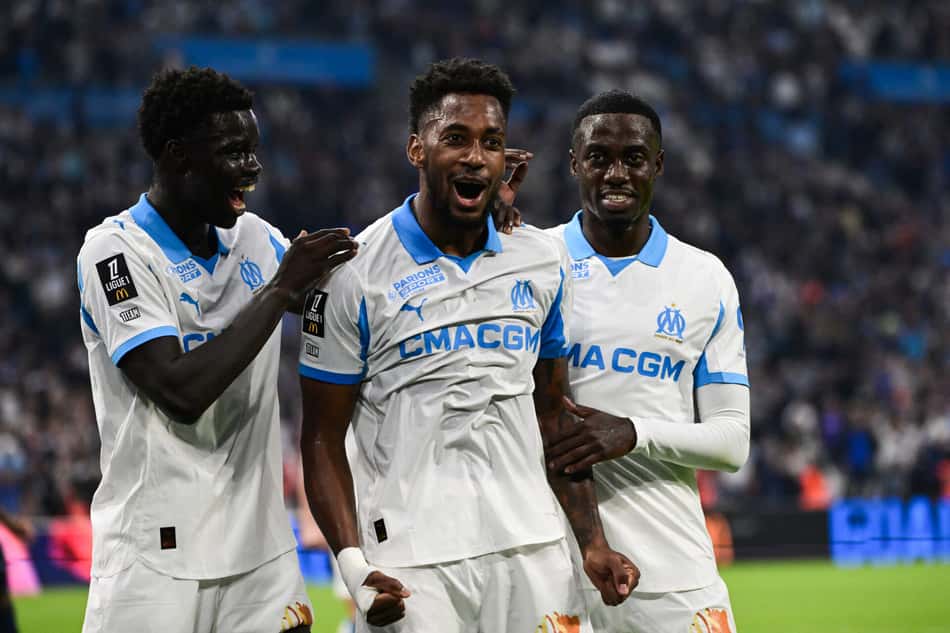 Jogos de hoje: o Olympique de Marseille enfrenta o Nice fora de casa na Ligue 1 (Foto: Miguel MEDINA / AFP)