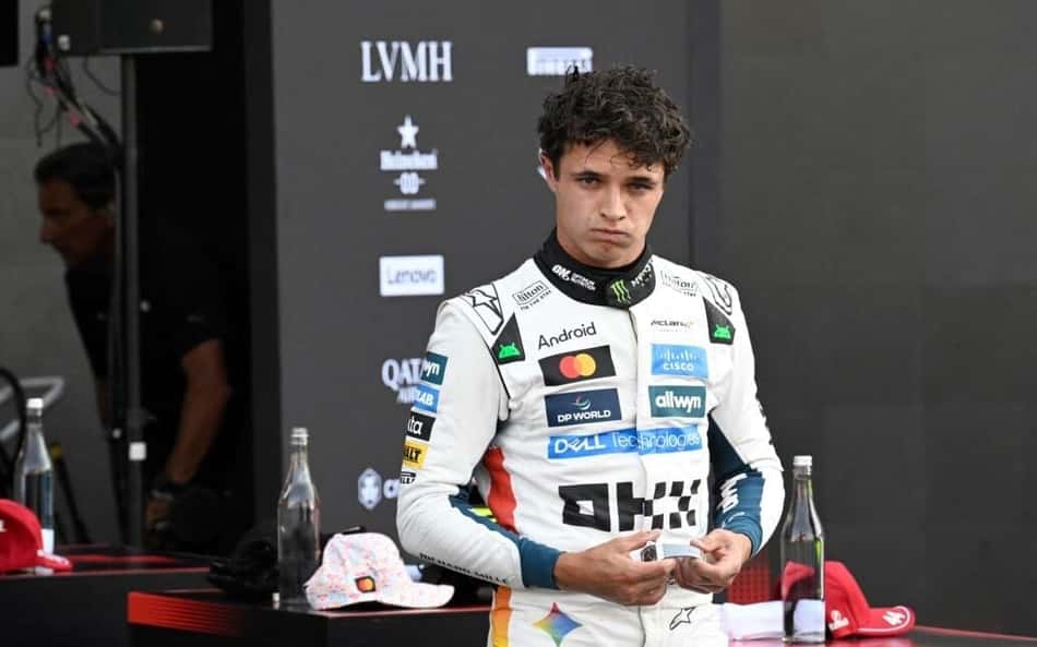 Lando Norris é pole no GP do México (Foto: Alfredo Estrella/ AFP)