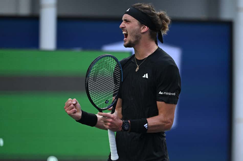 Alexander Zverev vence Valentin Royer no Masters 1000 de Xangai (Foto: Jade Gao / AFP)