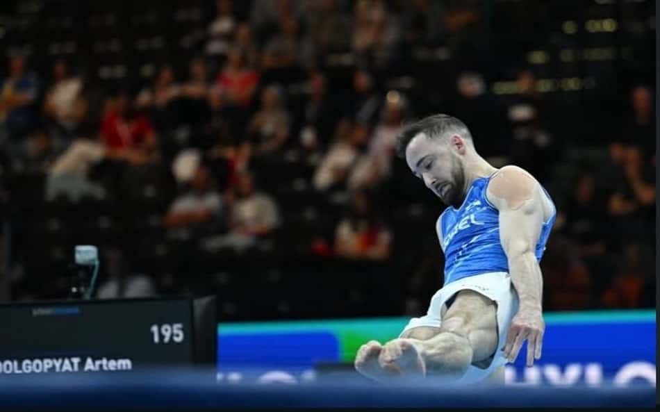 Artem Dolgopyat no Campeonato europeu de ginástica (Foto: Reprodução/Instagram)