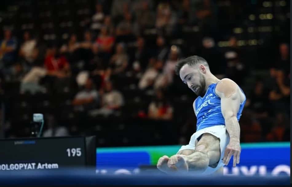 Artem Dolgopyat no Campeonato europeu de ginástica (Foto: Reprodução/Instagram)