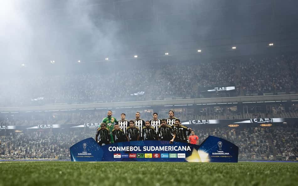Atlético nas quartas da Sul Americana contra o Bolívar (Foto: Pedro Souza / Atlético)